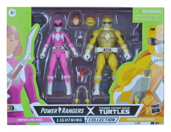 Power Rangers x TMNT Lightning Collection Actionfiguren 2022 Morphed April O´Neil &amp; Michelangelo
